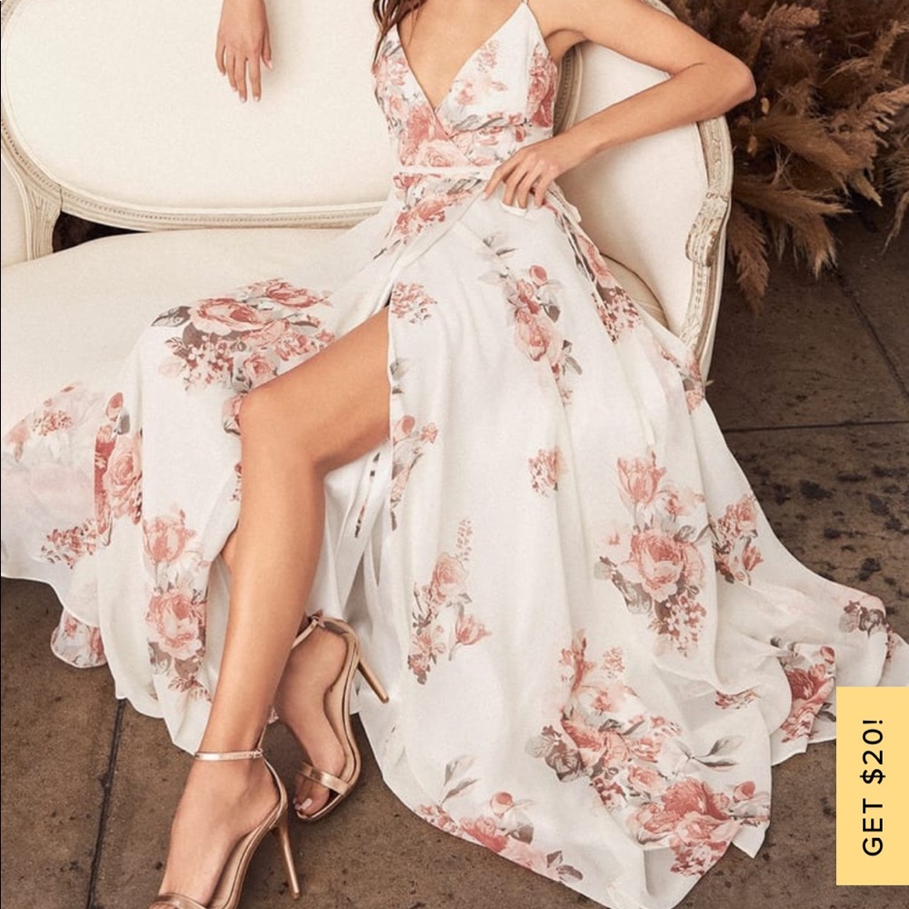 Floral special occasion dress